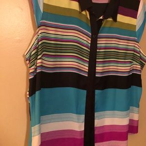 Large multi-colored dress shirt